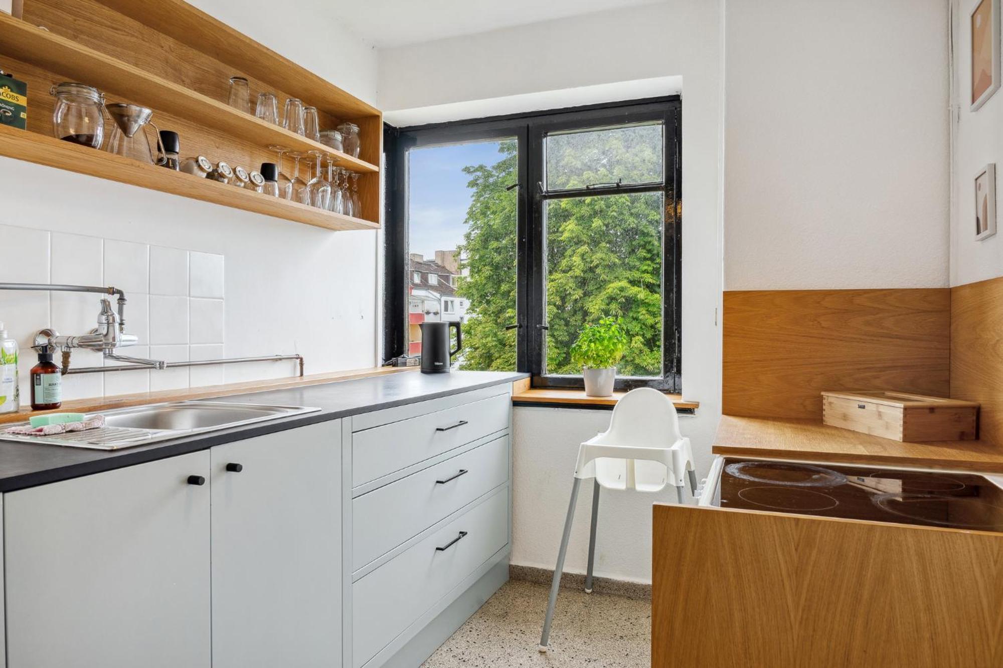 Zentrale Wohnung 3 Zimmer 24H Check In Kiel Bagian luar foto