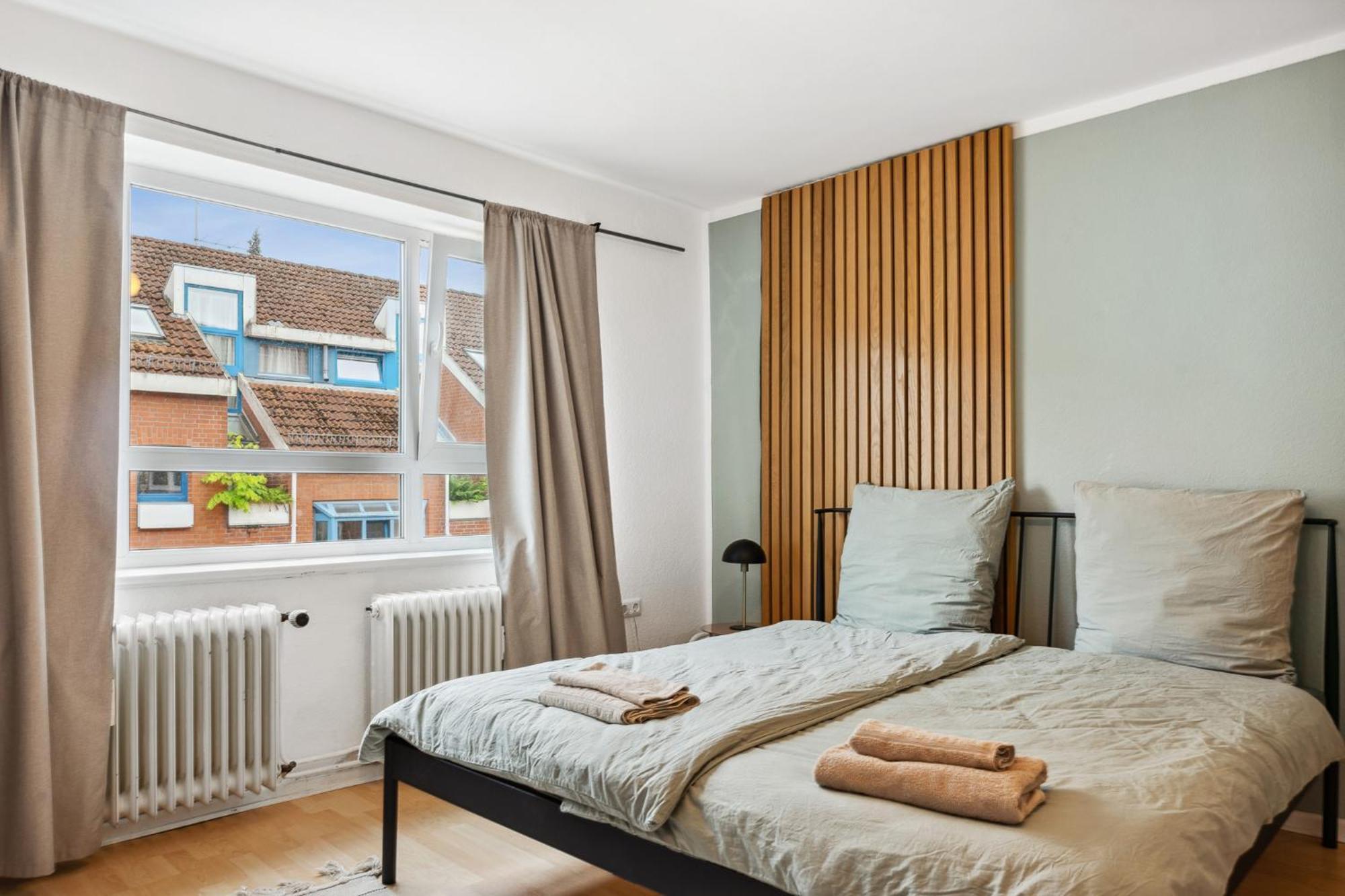 Zentrale Wohnung 3 Zimmer 24H Check In Kiel Bagian luar foto
